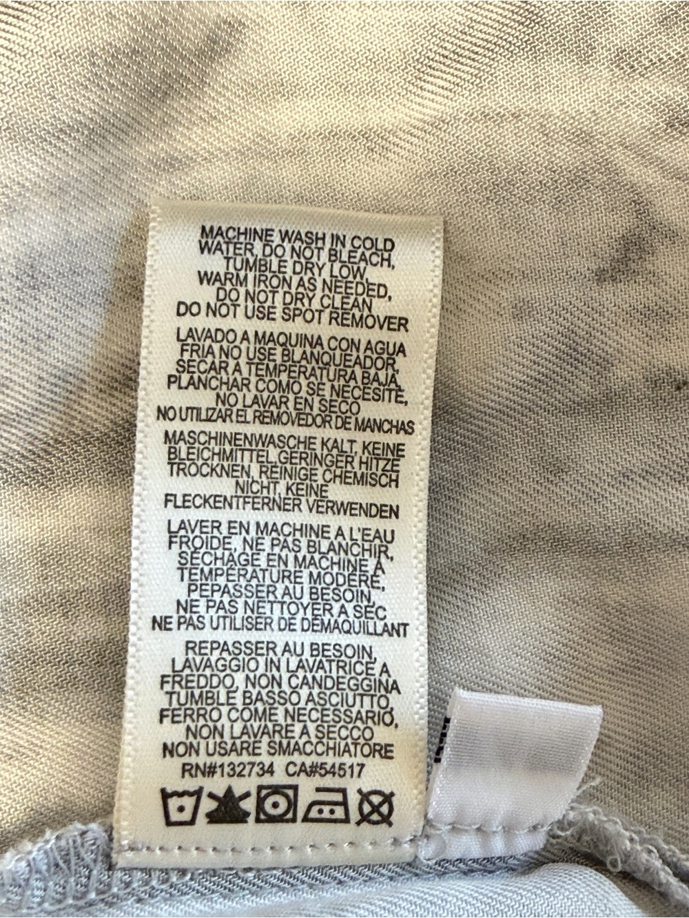 Cloth & Stone Anthropologie Midi Dress Grey Tie Dye Tencel XL Drawstring Ruffle - Picture 12 of 12